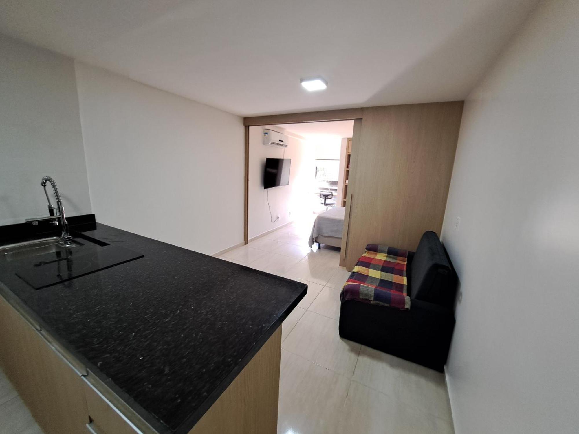 Quarto, Sala E Cozinha Integrada Na 116 Norte Apartment