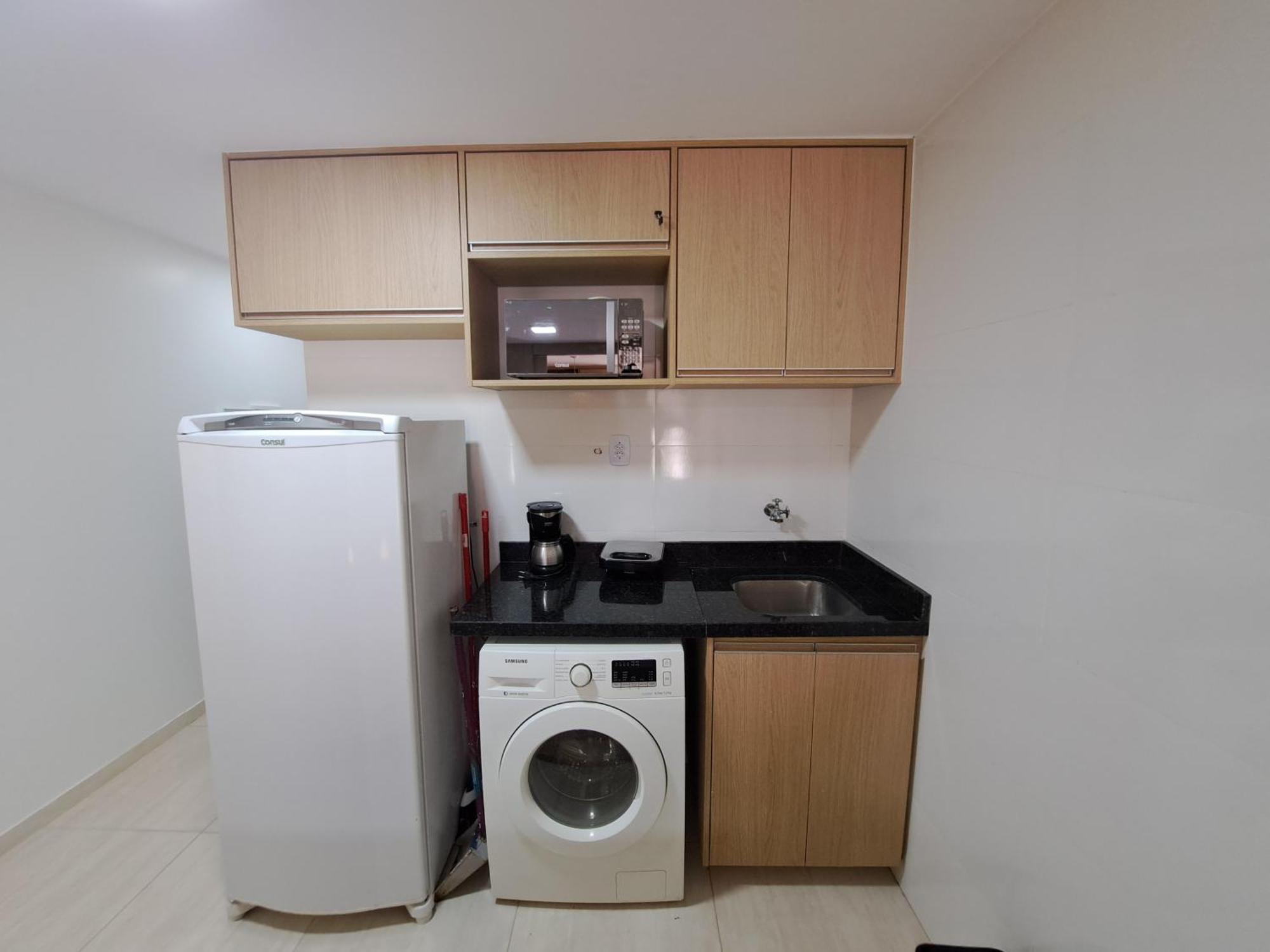 Quarto, Sala E Cozinha Integrada Na 116 Norte Apartment Brasilia